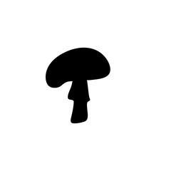 silhouettes of mushrooms. Vector illustration 