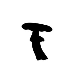 silhouettes of mushrooms. Vector illustration 