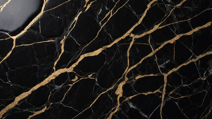 Luxury Black marquina marble stone texture