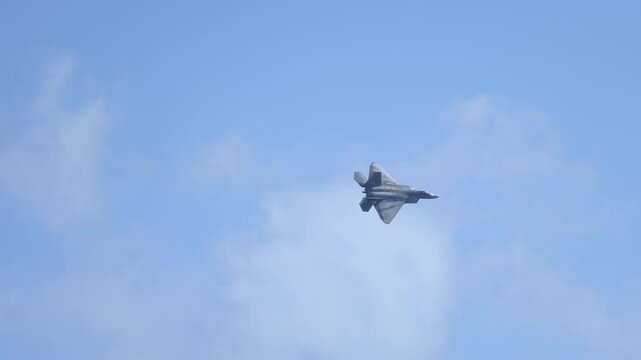 F-22 Raptor Soaring at Avalon Airshow