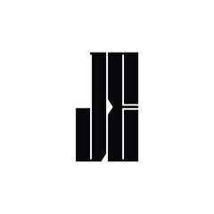 JE monogram logo design letter text name symbol monochrome logotype alphabet character simple logo