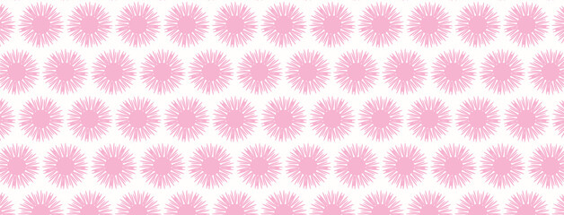 seamless pattern with pink flower