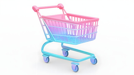 Colorful cartoon shopping cart pictures