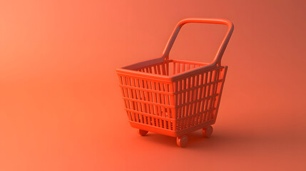 Fototapeta premium Colorful cartoon shopping cart pictures