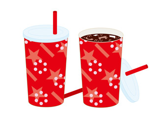 紙コップに入ったコーラ