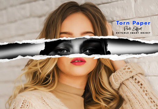Torn Paper Photo effect