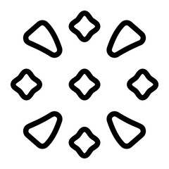 Fireworks Display Line Icon