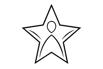 star dad silhouette vector illustration