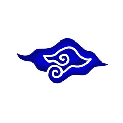 Megamendung batik motif typical of Cirebon