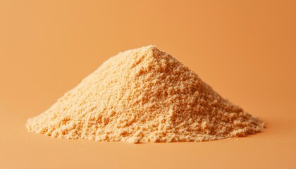 Pile of pale yellow powder