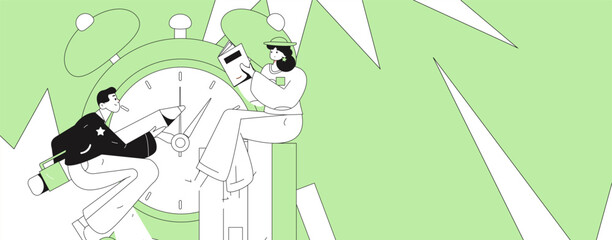 Character reading quietly vector concept operation hand drawn illustration
