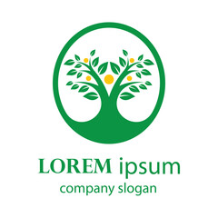 a very shady family tree logo design