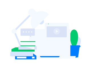 Character reading quietly vector concept operation hand drawn illustration
