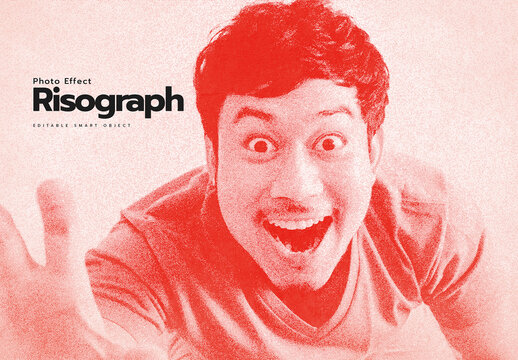 Grain Risograph Photo Effect