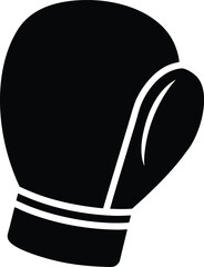 boxing gloves sports logo silhouette icon vector illustration
