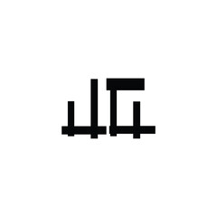 JG monogram logo design letter text name symbol monochrome logotype alphabet character simple logo