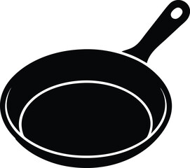 Cast Iron Pan Icon Vector Illustration