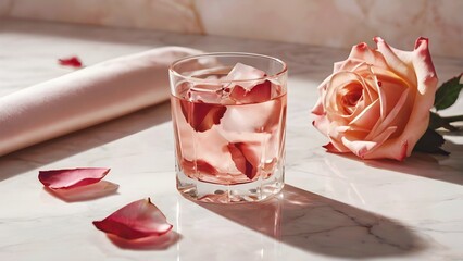 rose and wine