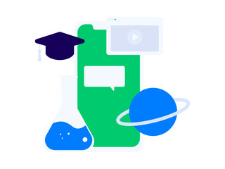 Character reading quietly vector concept operation hand drawn illustration
