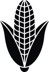 Corn On The Cob Icon Vector Illustration