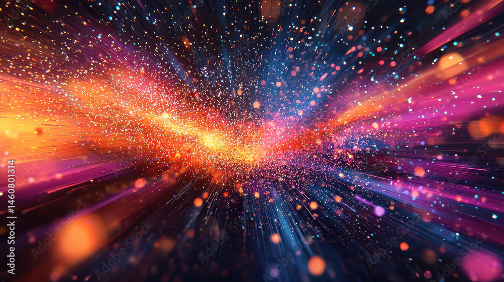 Poster a realistic 4k 3d background bursts forth with expressive graphics, creating a visually stunning sce