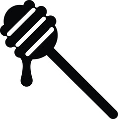 honey dipper icon vector illustration