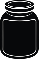 jar with lid icon vector illustration
