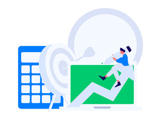 Character reading quietly vector concept operation hand drawn illustration
