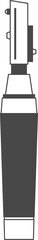 Eye testing, ophthalmoscope illustration.