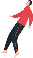 Man sleeps illustration.