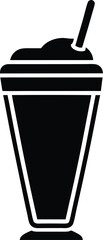 milkshake cup icon vector illustration