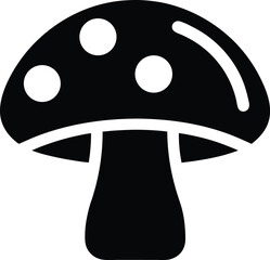 mushroom cap icon vector illustration