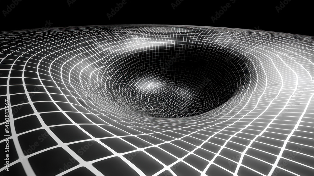 Poster an abstract 3d visualization of frequency with a realistic wave pattern displaying a dynamic digital