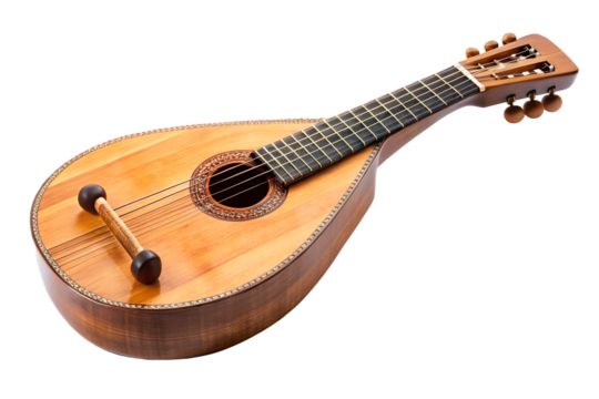 acoustic guitar isolated on white