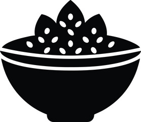 quinoa bowl icon vector illustration