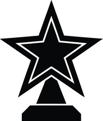 Obraz premium Star Achievement Logo Icon Vector Illustration