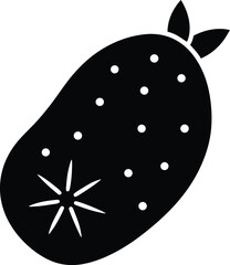 Sweet Potato Whole Icon Vector Illustration