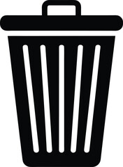 Trash Can Icon Vector Illustration