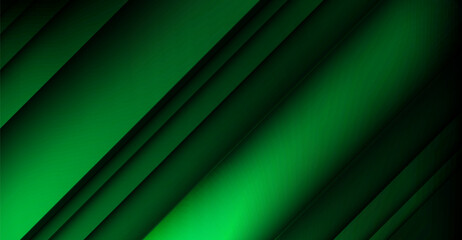 Obraz premium Abstract Green Gradient Lines Background with Smooth Shadows and Modern Design, Great for Digital Presentations and Contemporary Graphic Projects, Full HD