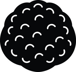 Truffle Whole Icon Vector Illustration