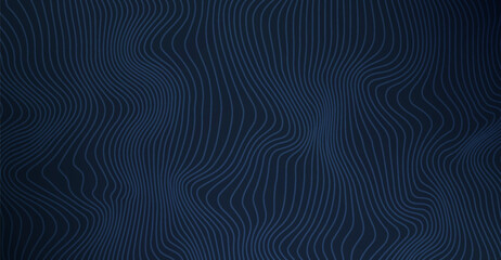 Navy Blue Wavy Lines Abstract Background: Modern Graphic with Seamless, Flowing Wave Patterns for Digital Design and Creative Projects, Perfect for Websites