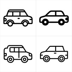 Fototapeta premium car icon set 