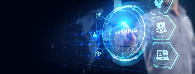 EdTech Education Technology e-learning online learning internet technology concept.