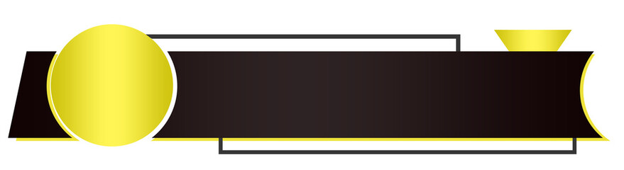 Obraz premium Lower Third with Smooth Slide Animation for Online Presentations