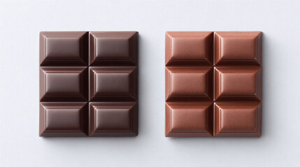 Fototapeta premium Dark and Milk Chocolate Bars