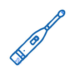 toothbrush hygiene icon doodle illustration