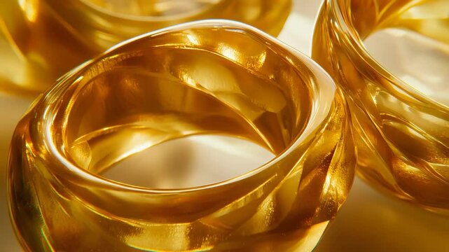 Stunning collection of elegant gold rings displayed together on a soft plush surface for jewelry lovers