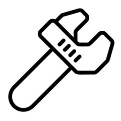 Wrench Line Icon