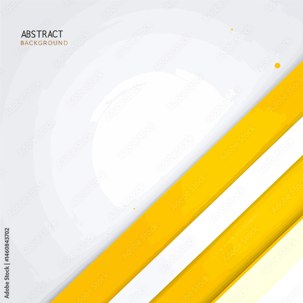 Poster modern yellow and white abstract background design for presentations and creative projects with geom