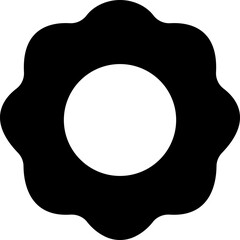 Flowers icon in flat. isolated on transparent background.